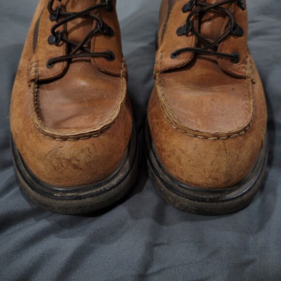 Red Wing 403 Boots Men 13 Moc Toe Leather And Canvas US 2005 Vintage Work Chore - Picture 6 of 10